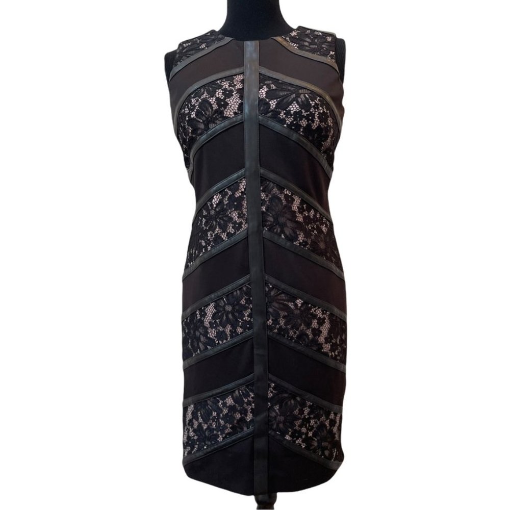 CALVIN KLEIN Mix Media Sheath Cd6p1437 Black/nude - Picture 7 of 14